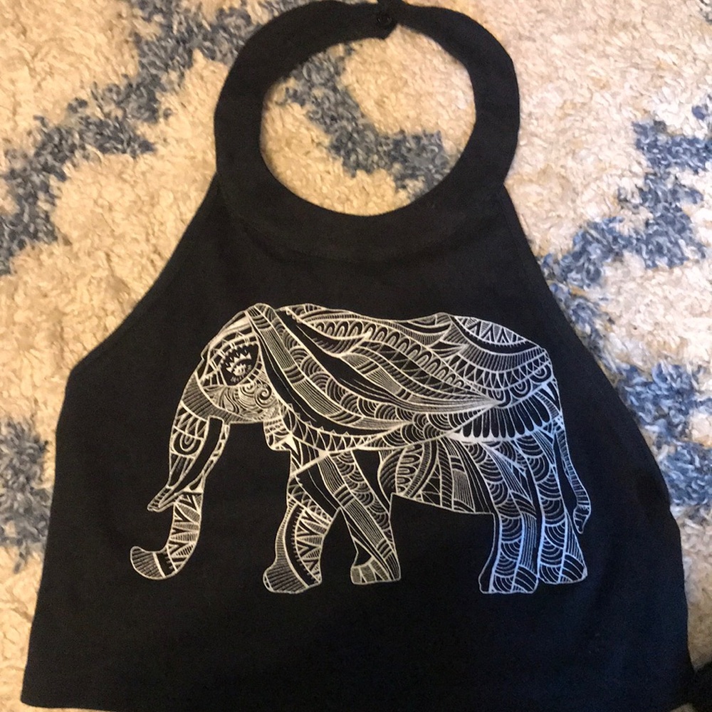 Elephant crop top